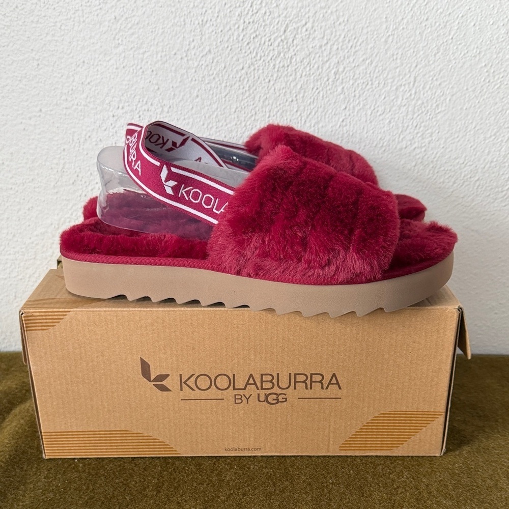 NIB Koolaburra by UGG Fuzz'n II Slide Sandals Womens 10